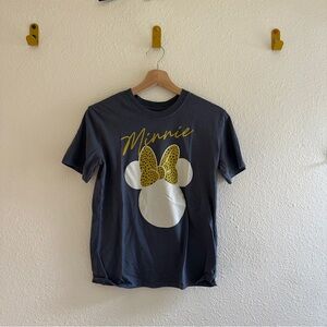 Women’s Disney Minnie Mouse Leopard Bow Tee - Medium